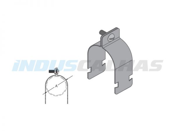 ABRAÇADEIRA U PERFIL C/ PARAFUSO